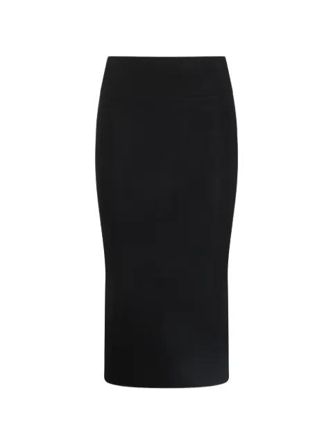 Thom Krom ribbed-waistband midi skirt