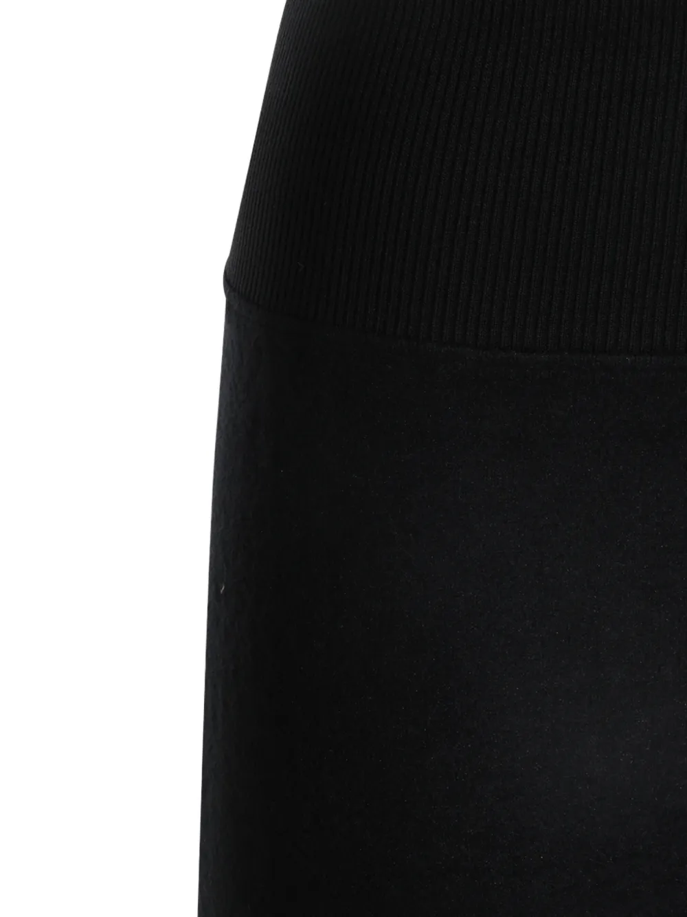 Thom Krom Rok met geribbelde tailleband Zwart