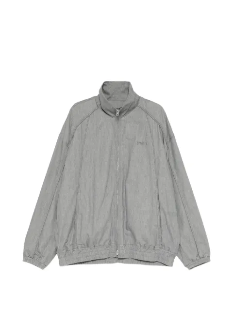 Juun.J logo-embroidered zip-fastening jacket
