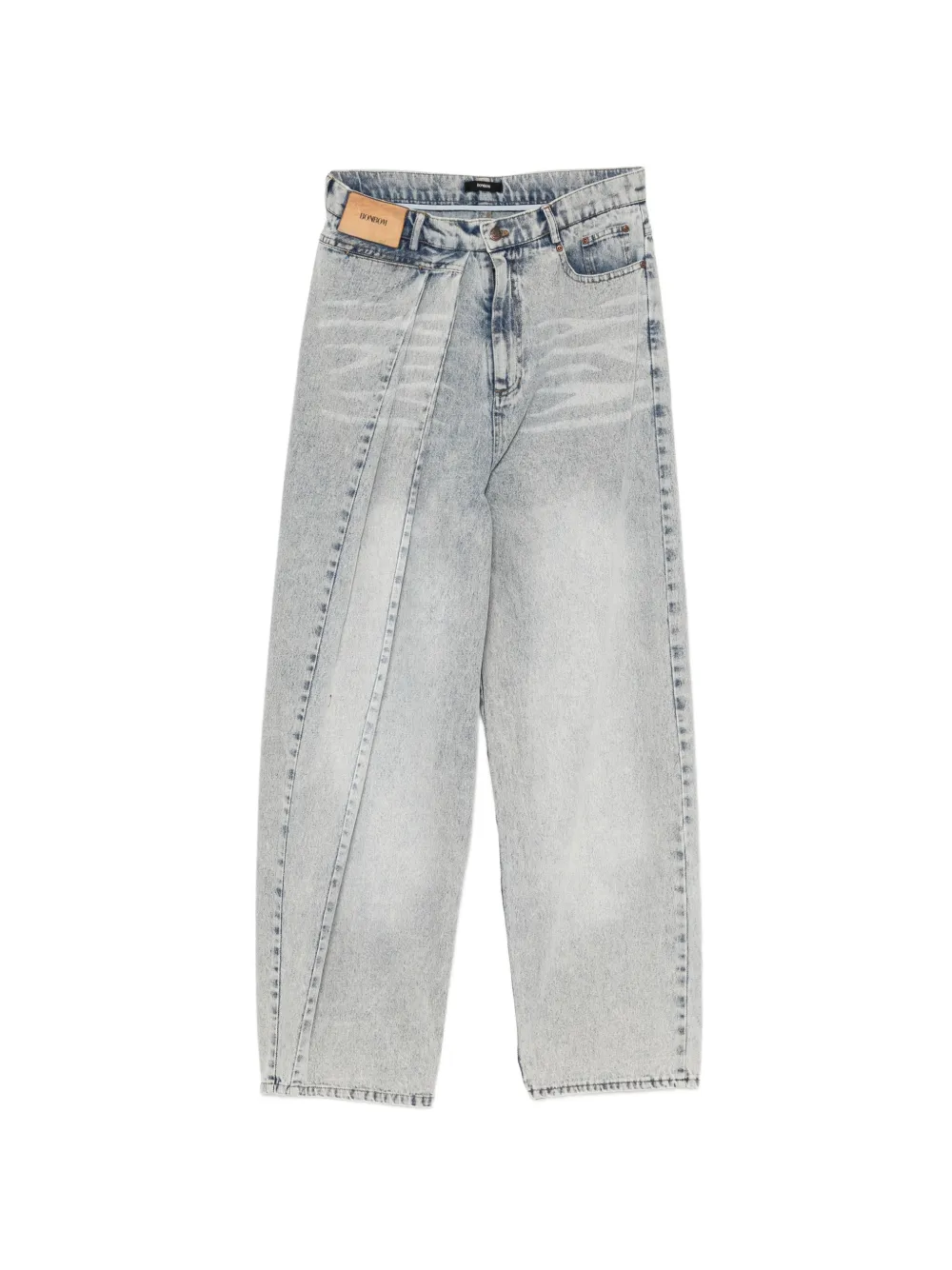 BONBOM layered-panel wide-leg jeans