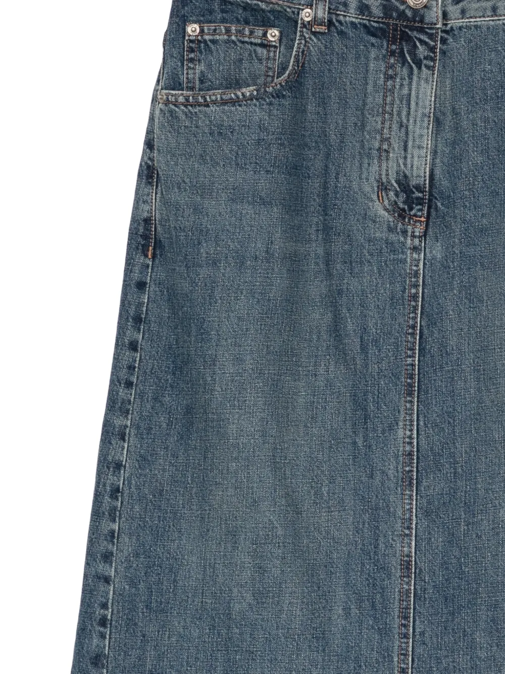 Juun.J Rok met asymmetrische vlakken Blauw