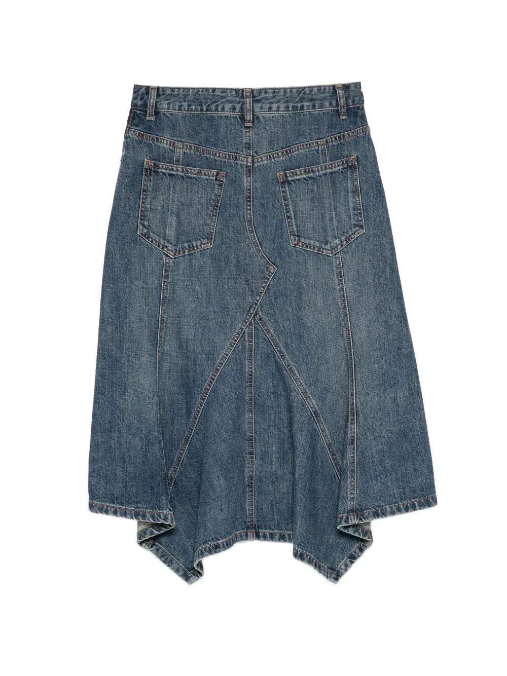 Juun.J Rok met asymmetrische vlakken Blauw