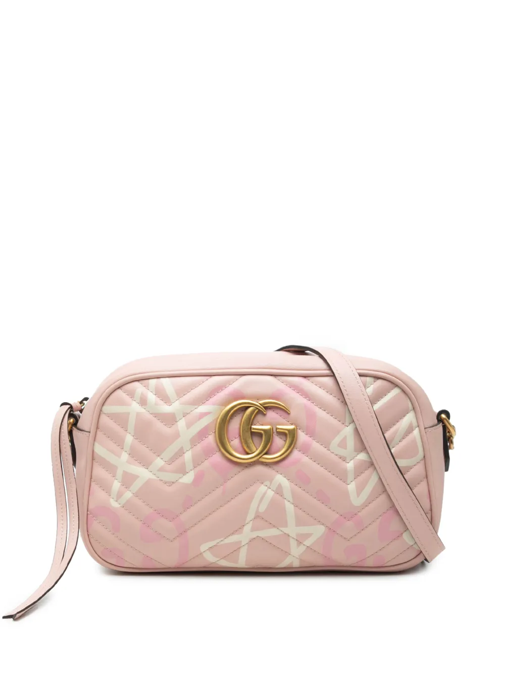 Gucci Pre-Owned 2000-2015 Small GG Marmont Matelasse Calfskin Gucci Ghost crossbody bag - Rosa