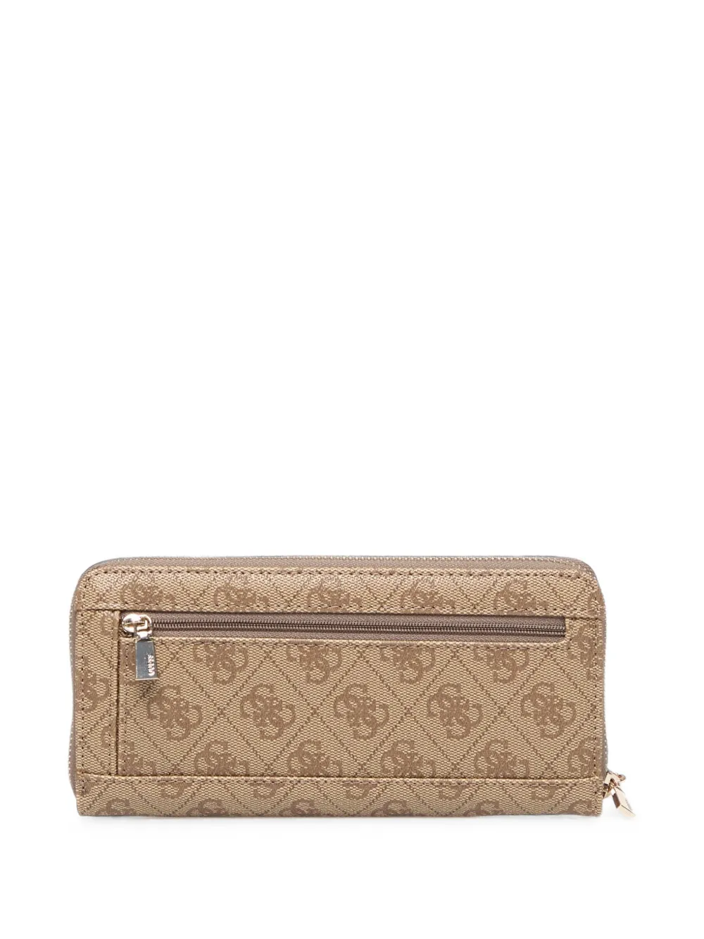 GUESS USA Laurel portemonnee met 4G monogramprint en logoplakkaat Beige