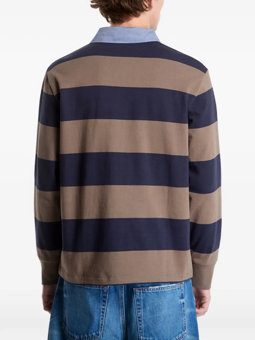 Gant Gestreept poloshirt Bruin