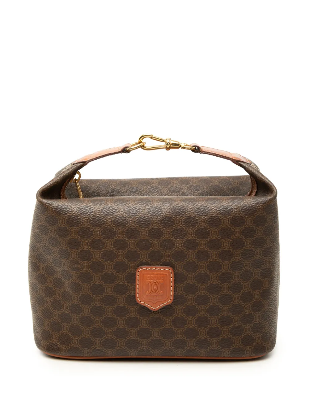 Celine Pre-Owned 20th Century Macadam Coated Canvas handbag - Marrone