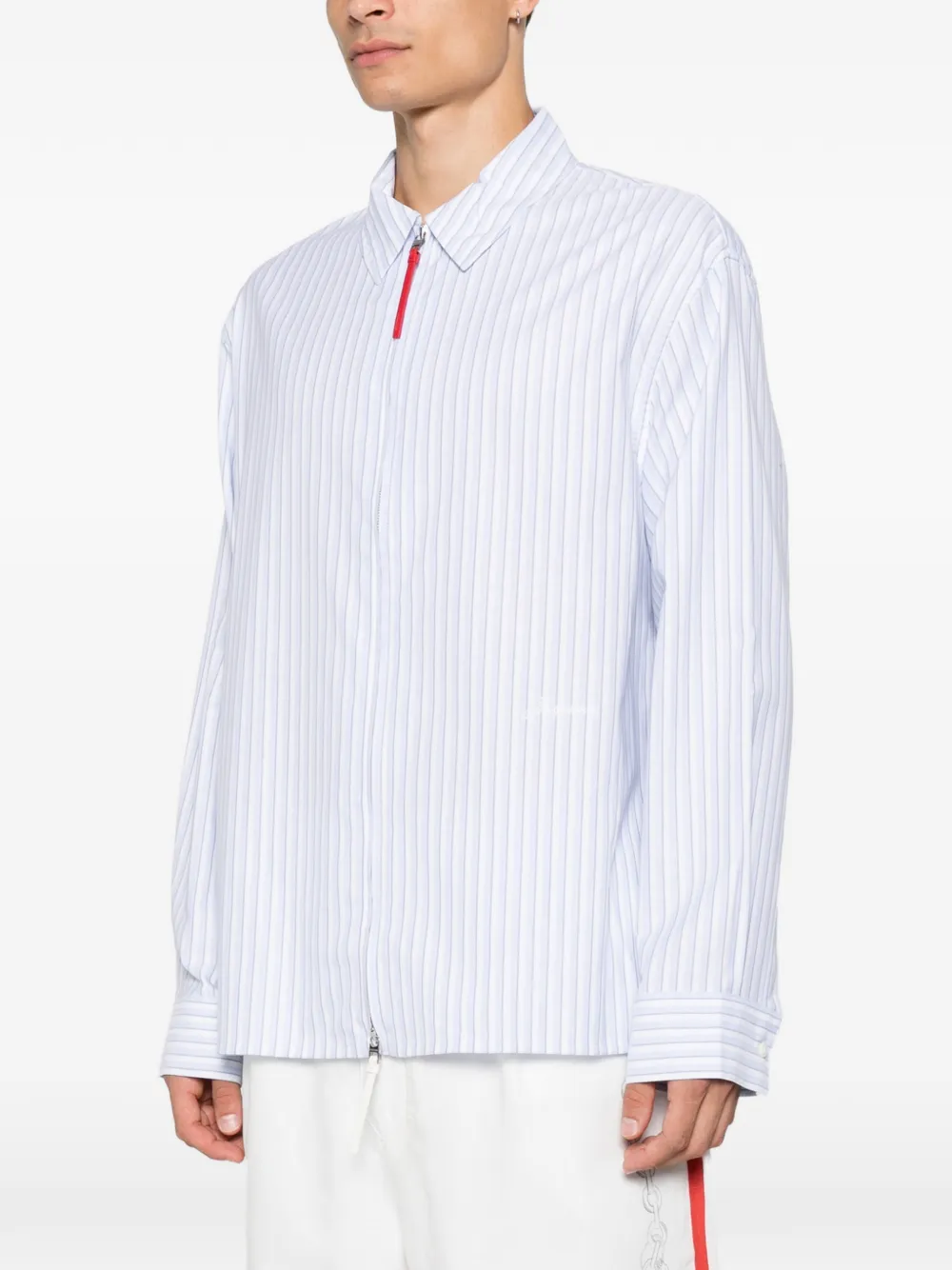Jacquemus Gestreept overhemd Wit