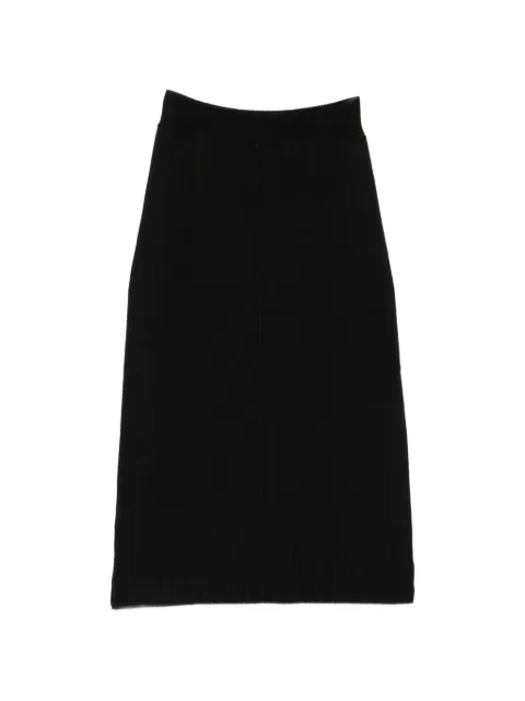 Lorena Antoniazzi ribbed-knit star-patch midi skirt