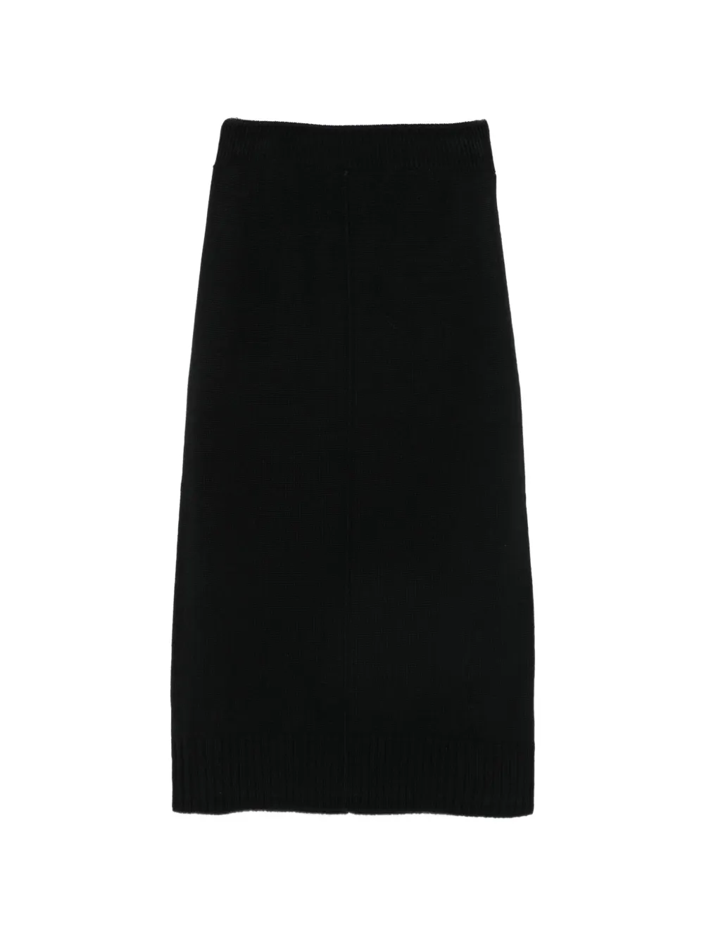 Lorena Antoniazzi Ribgebreide midi-rok met sterpatch Zwart
