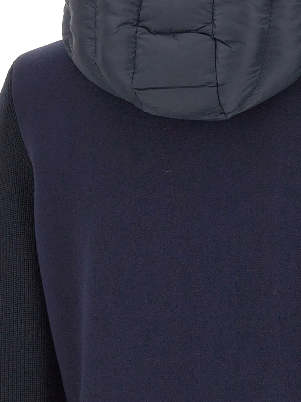 Colmar Gewatteerd jack met capuchon en gebreide mouwen Blauw
