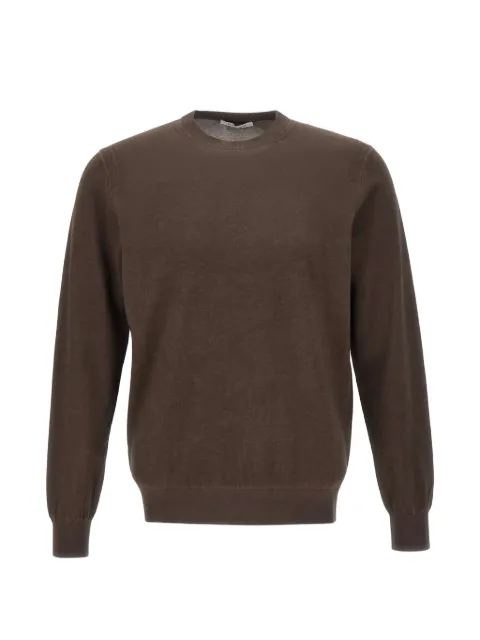 Kangra crew-neck ribbed-trim fine-knit top