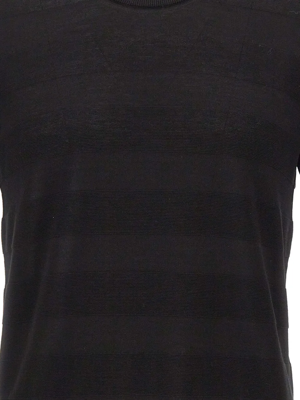 Kangra Gestreept T-shirt Zwart