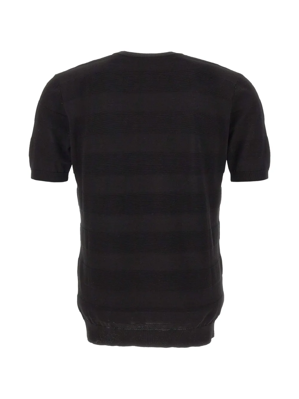 Kangra Gestreept T-shirt Zwart