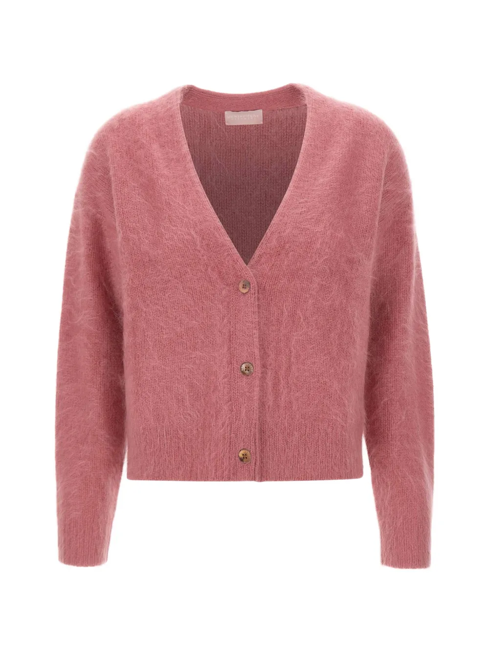 Hemisphere brushed V-neck cardigan - Rosa