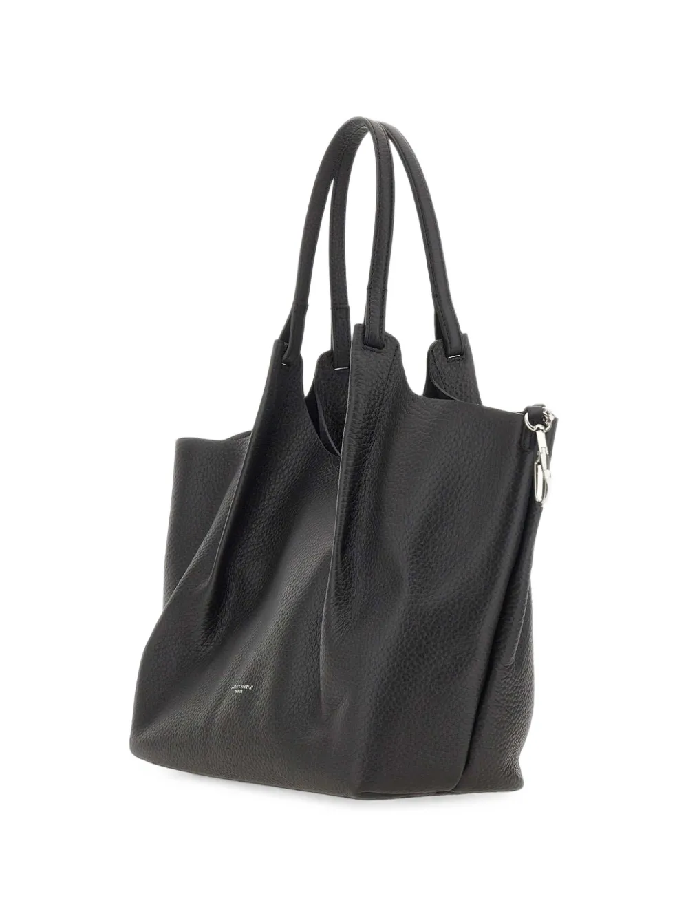 GIANNI CHIARINI Grote Dua leren shopper van bewerkt leer Zwart