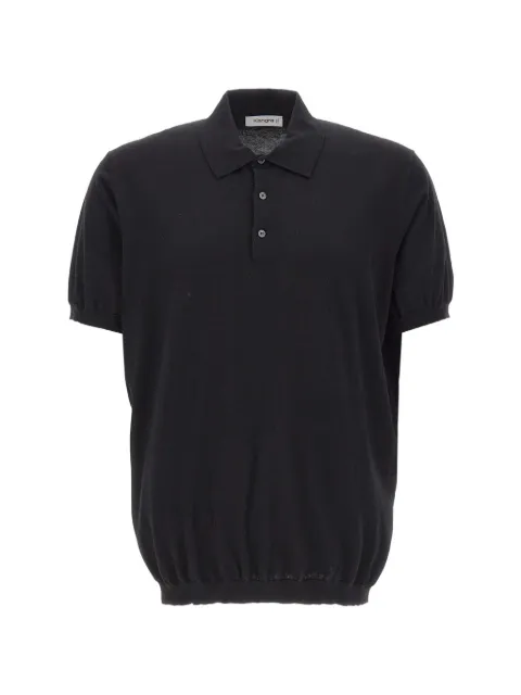 Kangra polo de manga corta con ribete de canalé