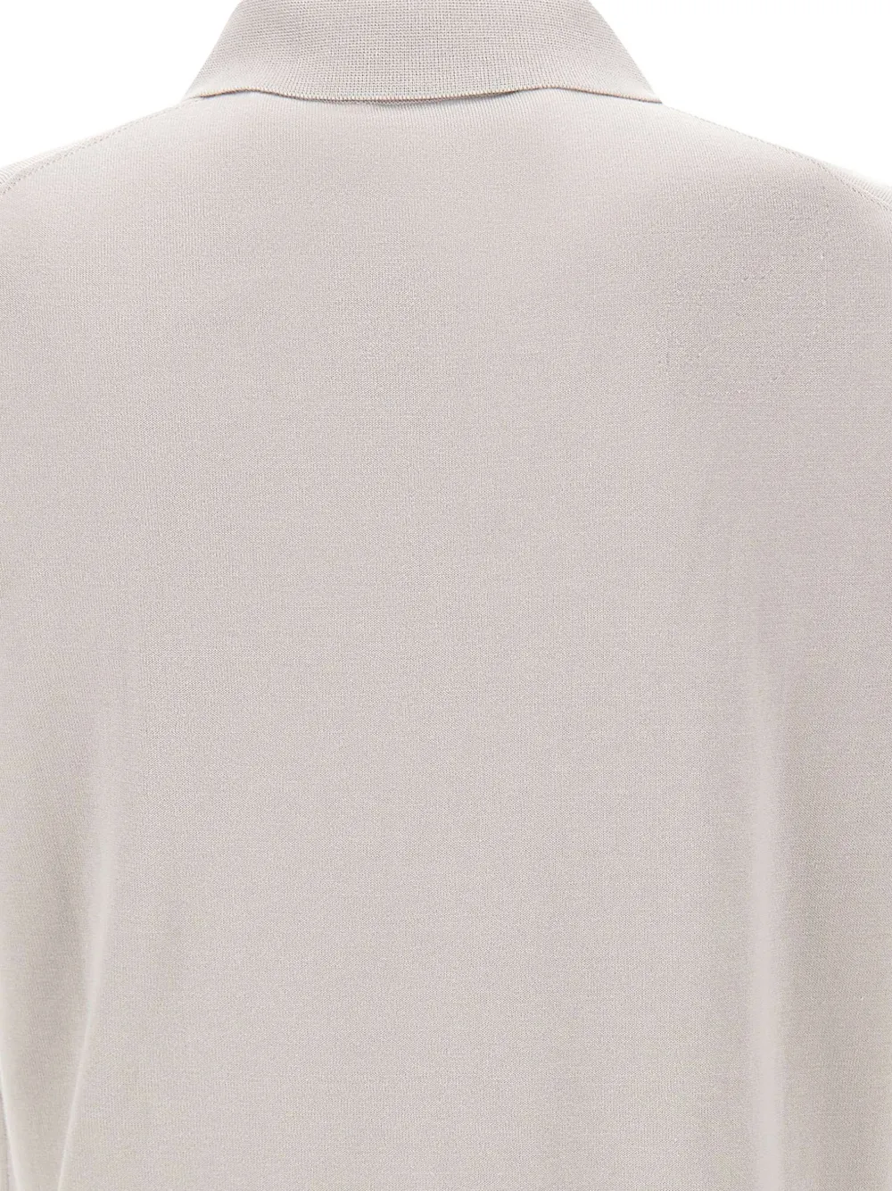 Kangra Poloshirt met geribbelde afwerking Beige
