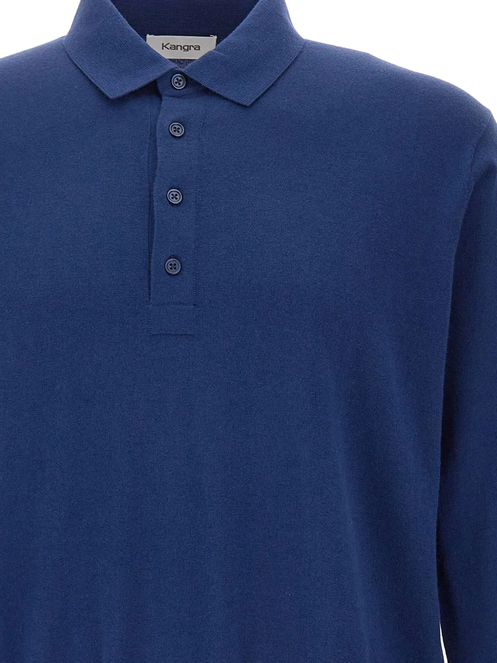 Kangra Poloshirt met lange mouwen Blauw