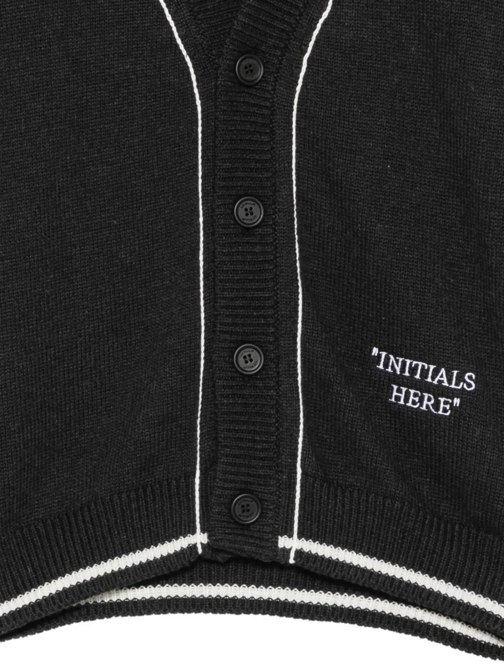 Nike Kids Initials Here gebreid vest Zwart