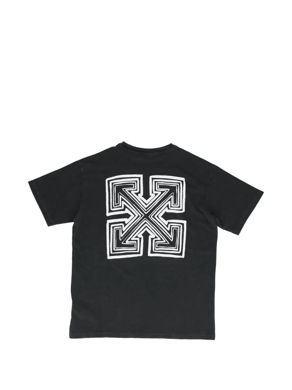 Off-White Kids T-shirt met Arrows-print en logo-print Zwart