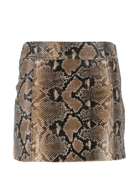 Ermanno Scervino minifalda con estampado de piel de serpiente