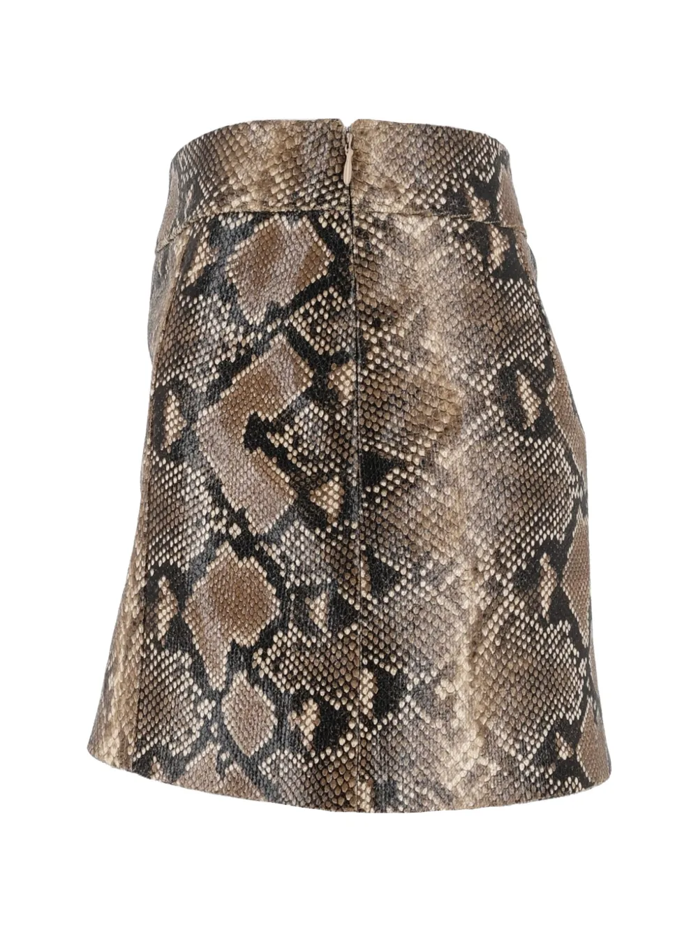 Ermanno Scervino Mini-rok met slangenprint Bruin