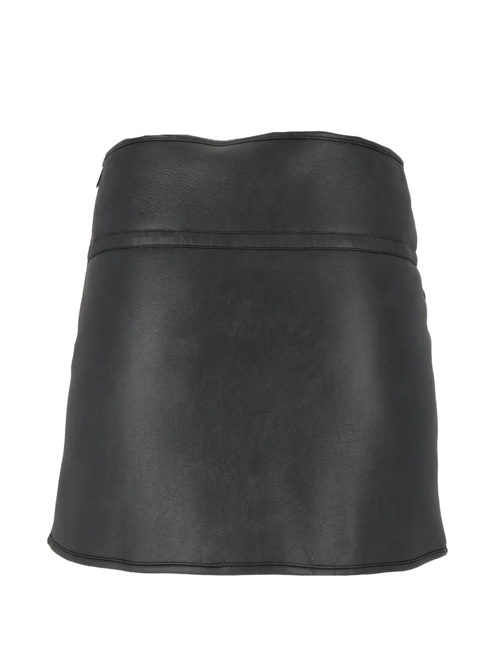 Ermanno Scervino Mini-rok met hoge taille en ritssluiting Zwart