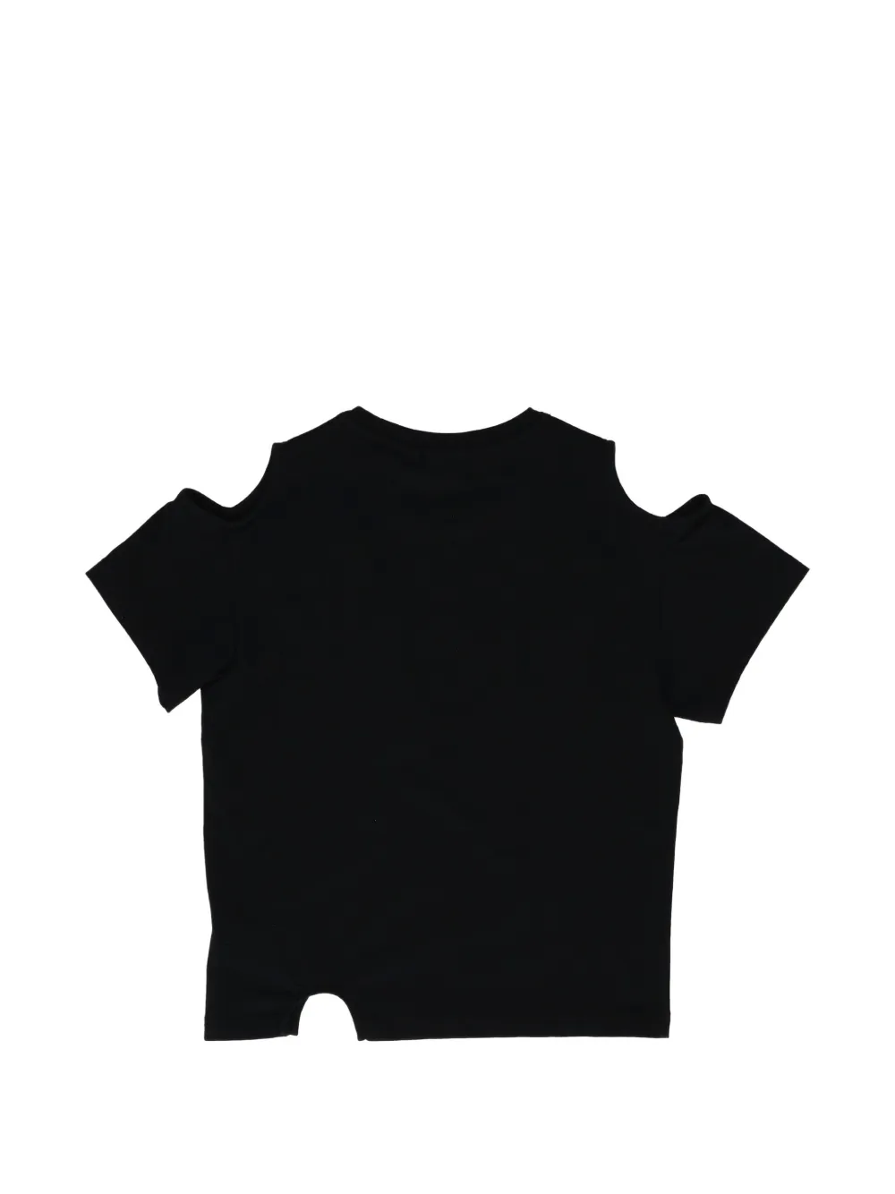 Off-White Kids Meteor T-shirt met uitgesneden details Zwart