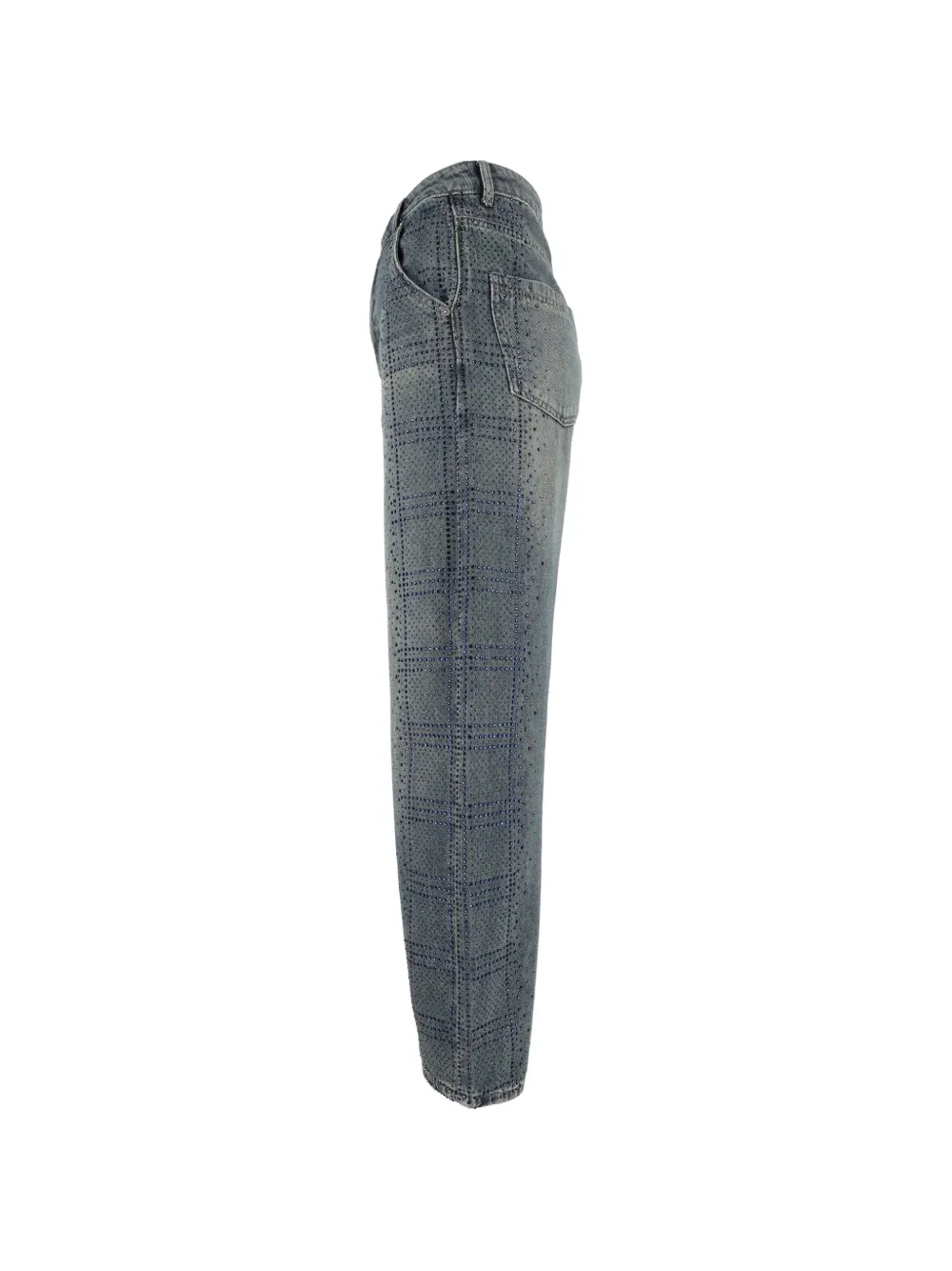 Ermanno Scervino Jeans verfraaid met stras en wijde pijpen Blauw