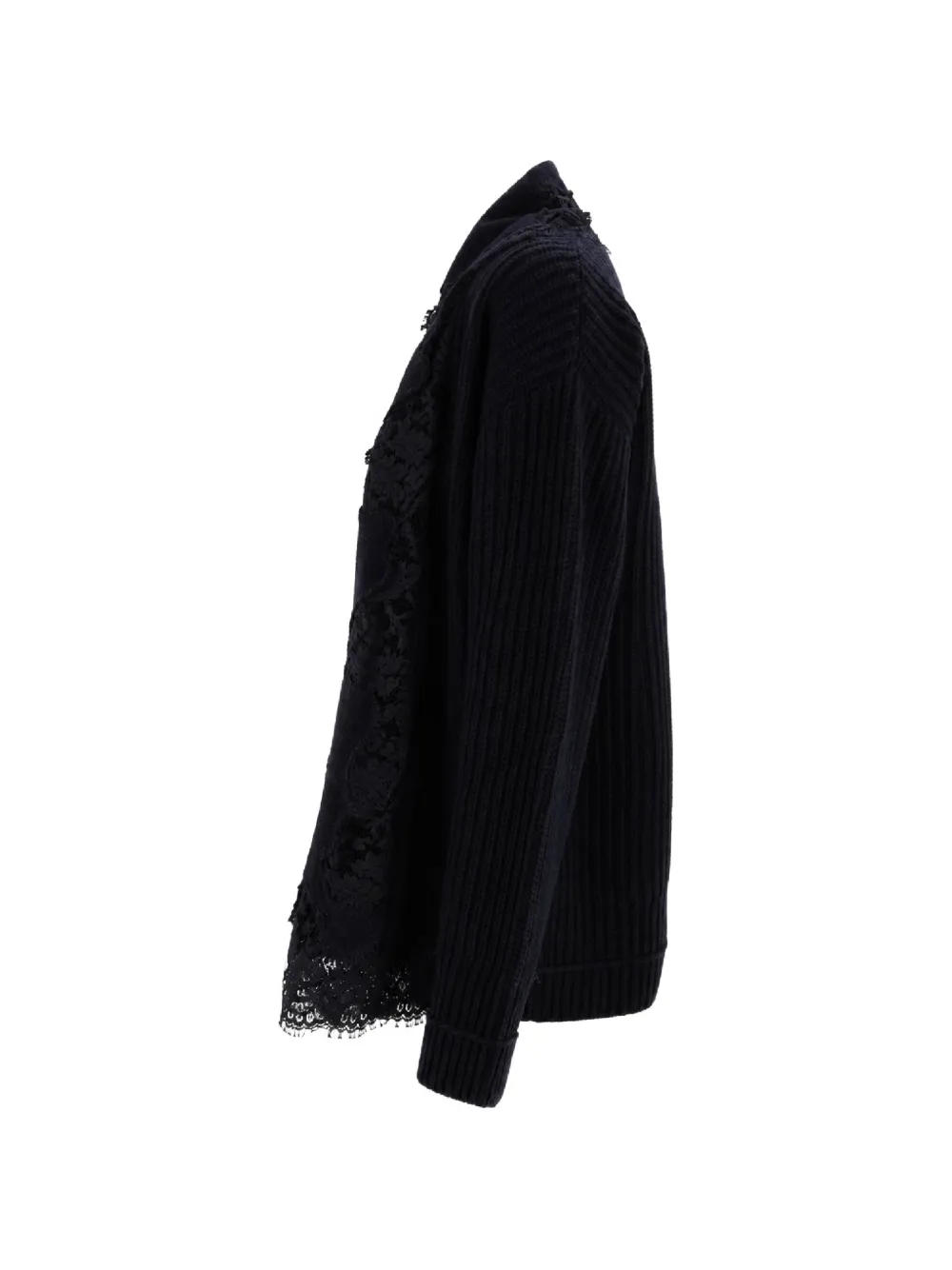 Ermanno Scervino Ribgebreid vest Zwart