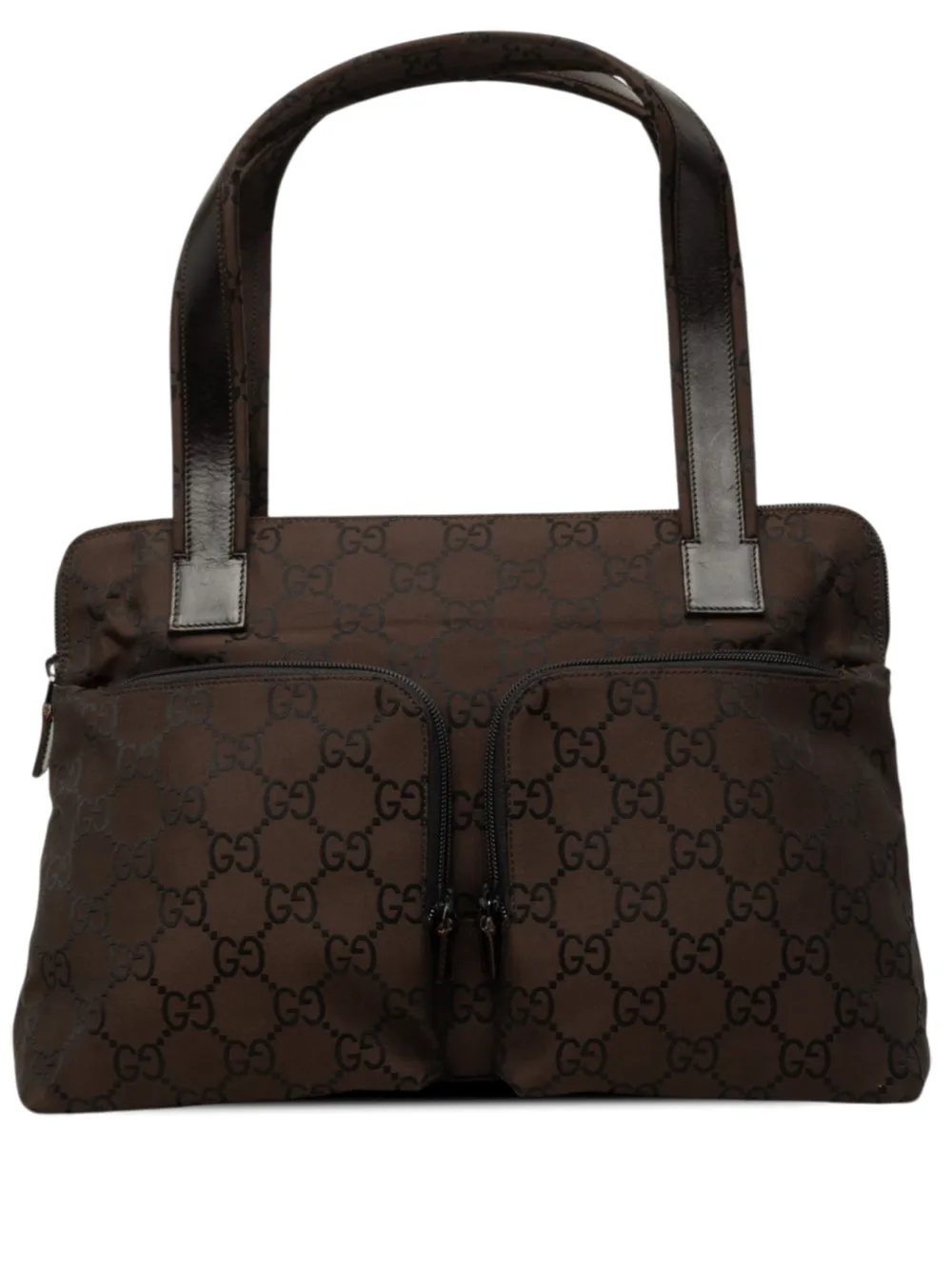 Gucci Pre-Owned 2000-2015 GG Nylon tote bag - Marrone
