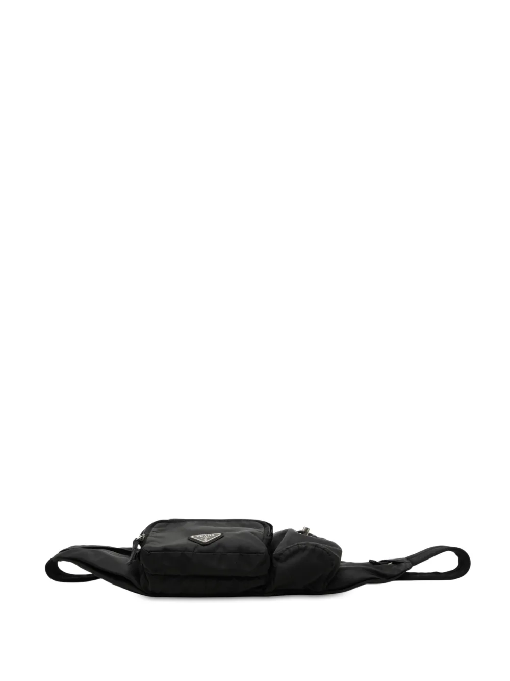 Prada Pre-Owned 2013-2026 Tessuto heuptas met meerdere zakken Zwart