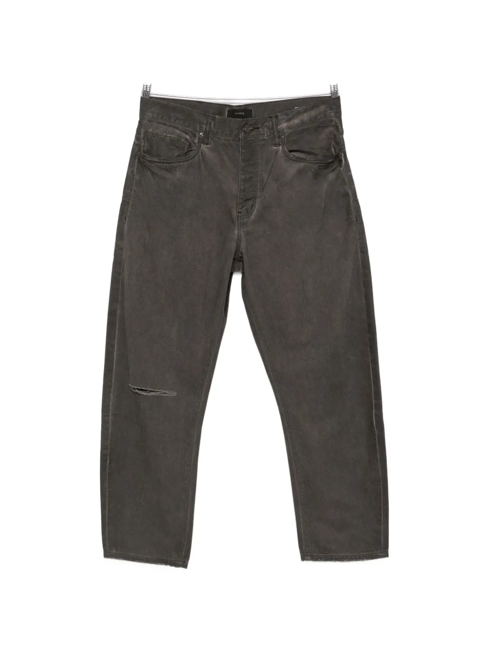 Purple Brand distressed wide-leg jeans - Marrone