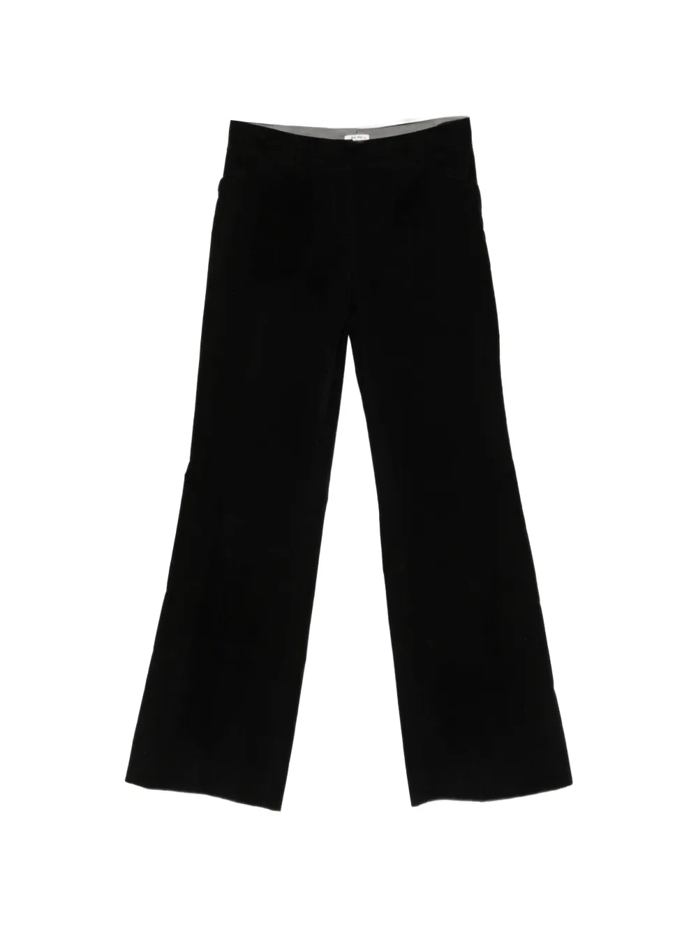 Miu Miu Pre-Owned 2000s velvet trousers - Nero