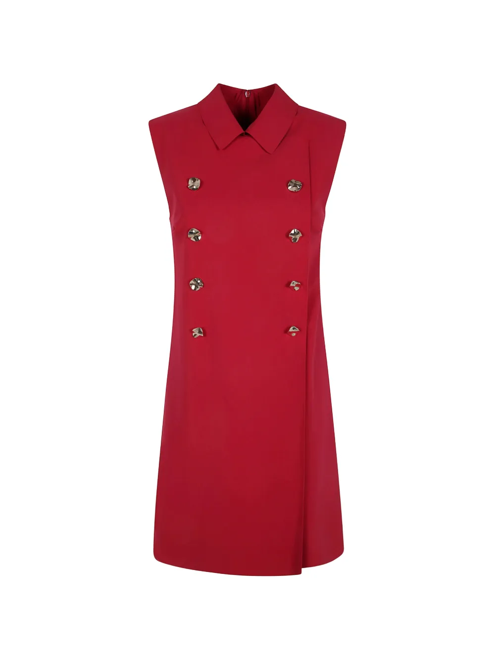 CHIARA BONI La Petite Robe double-breasted sleeveless mini dress Rood