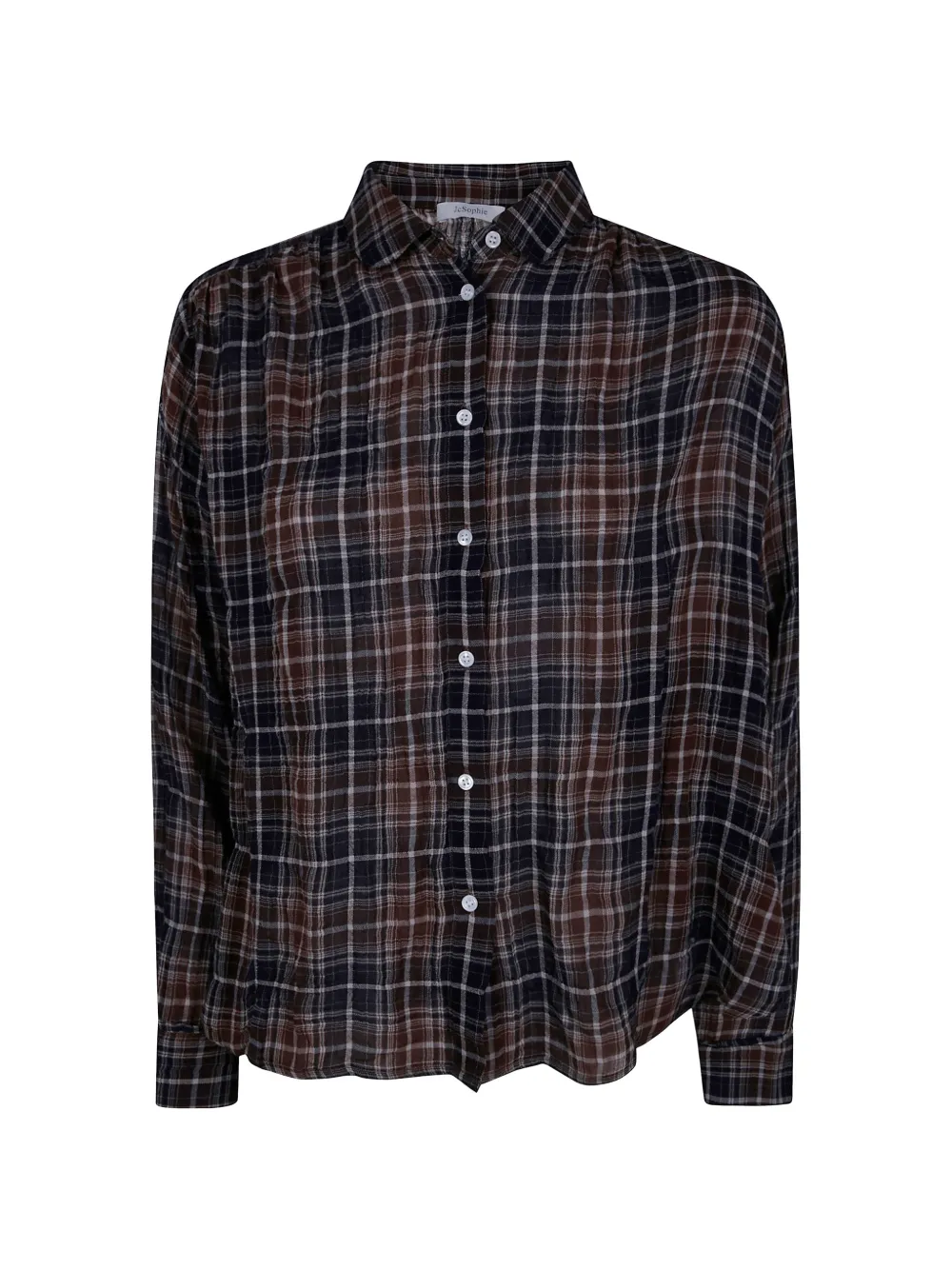 JcSophie check-pattern cotton shirt