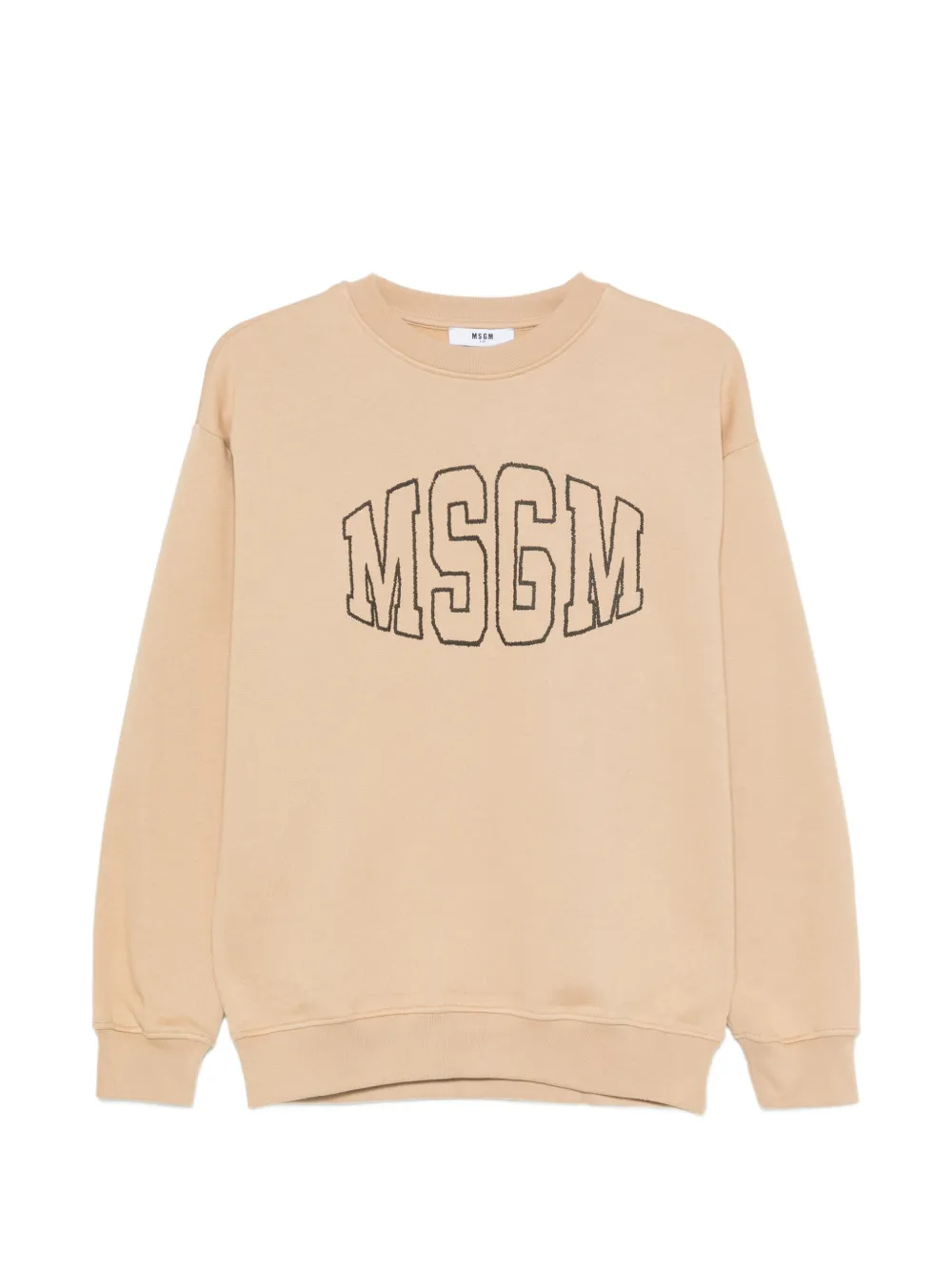 MSGM Kids logo-embroidered sweater - Toni neutri