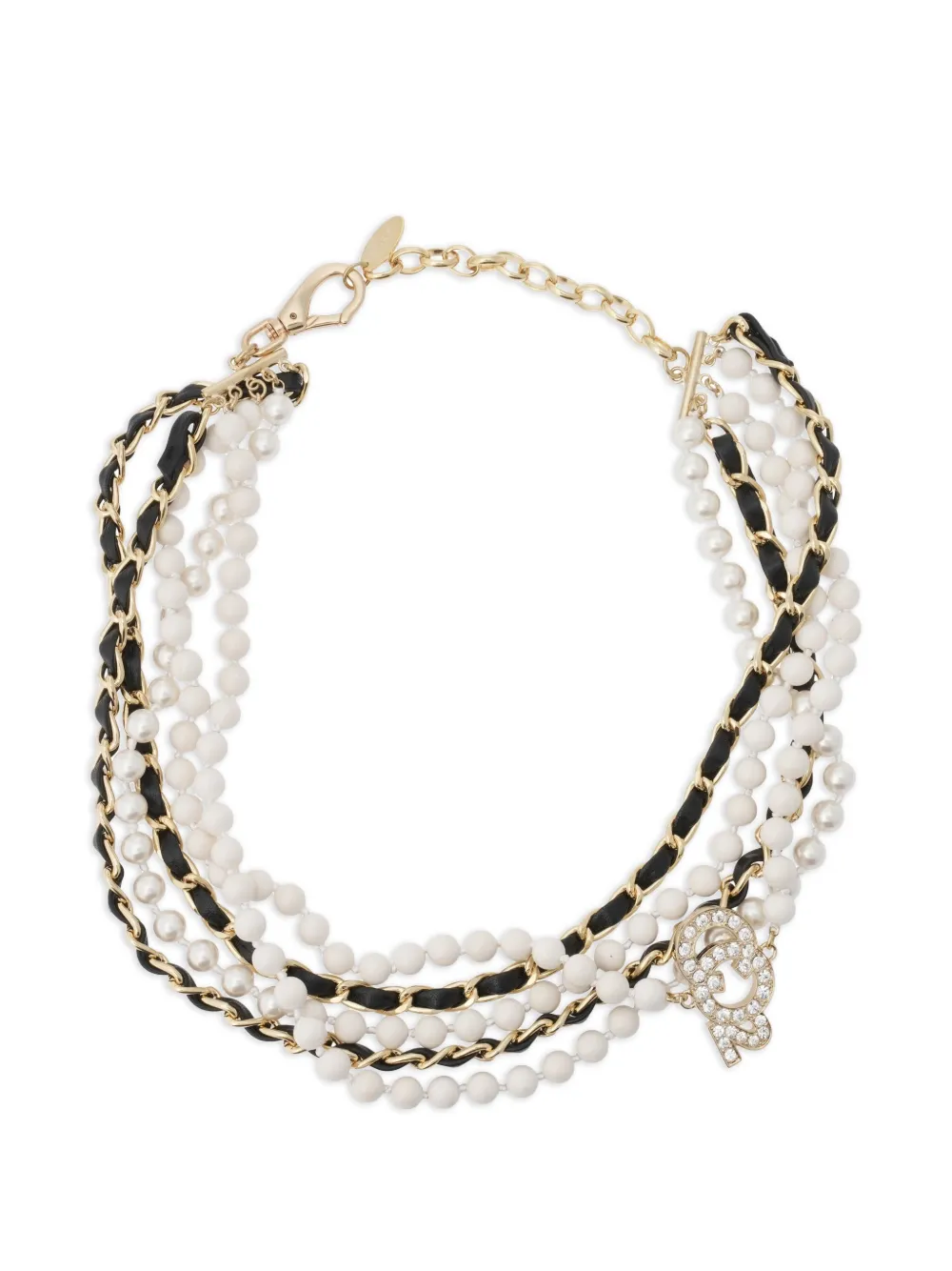 Doublet CO2 multi-strand necklace