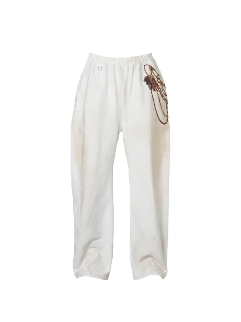 Doublet Trompe L'oeil embroidery track pants