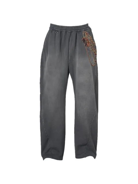 Doublet elasticated-waistband track pants
