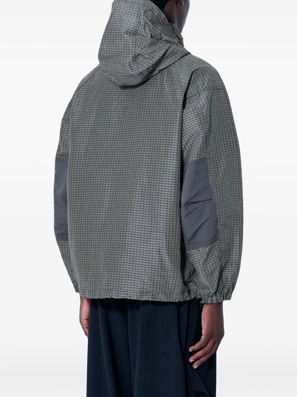 Comme des Garçons Homme Geruit jack met capuchon Groen