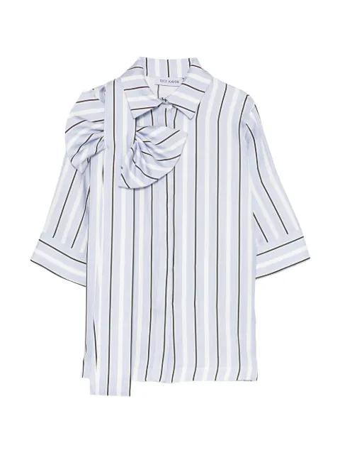 Dice Kayek camisa a rayas con detalle de lazo