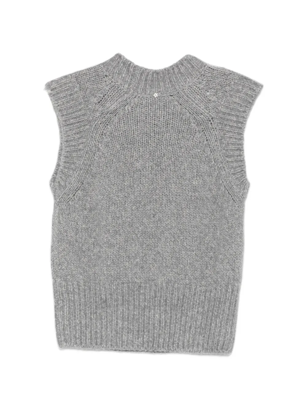 Lorena Antoniazzi cable-knit sleeveless vest Grijs