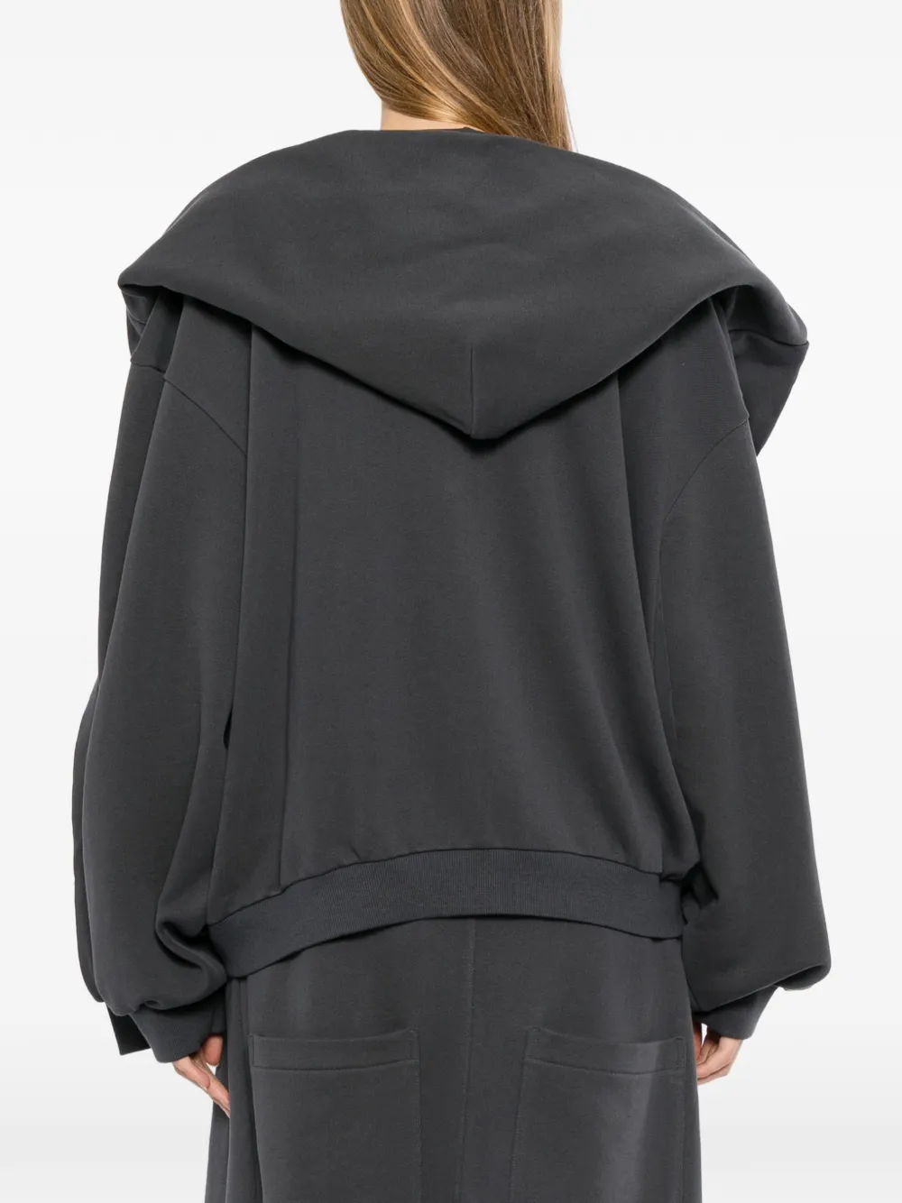 BONBOM Hoodie met rits en mouwen Grijs