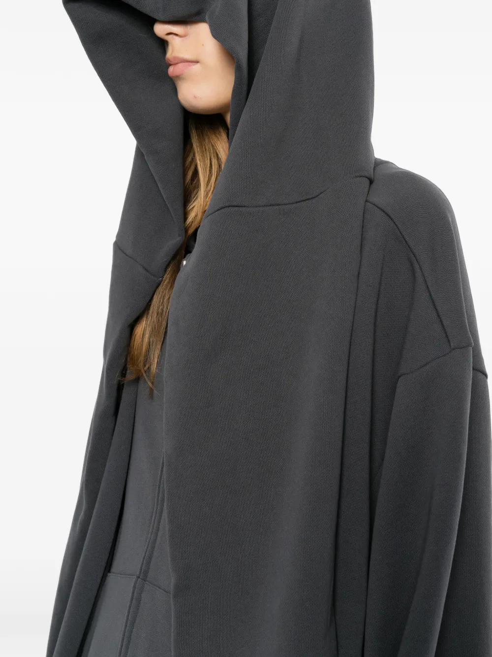 BONBOM Hoodie met rits en mouwen Grijs
