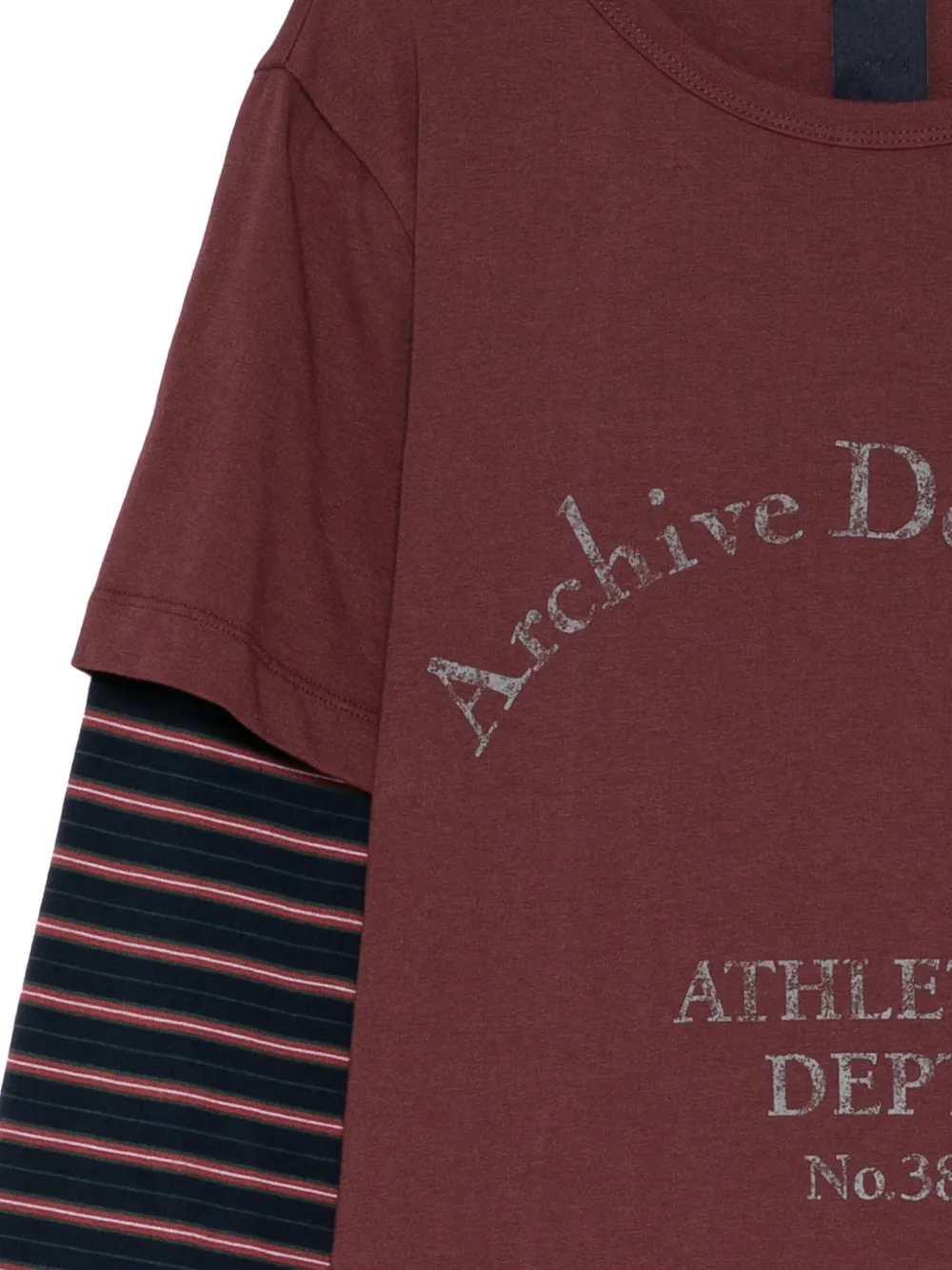 Juun.J T-shirt met tekst Rood