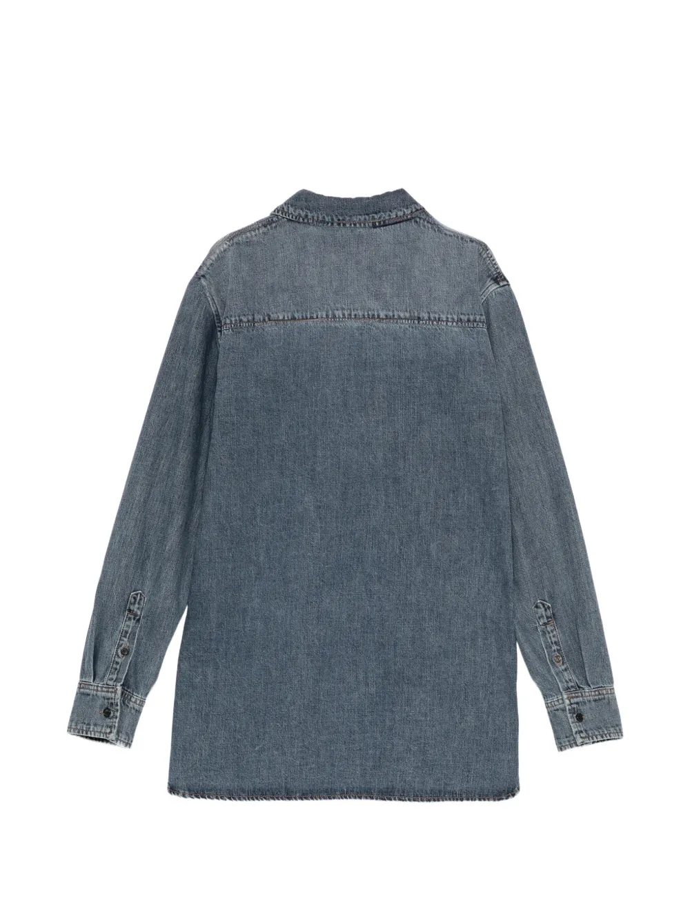 Juun.J Spijkershirt met ruches Blauw
