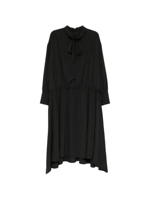Juun.J Gerafftes Kleid mit Schleife
