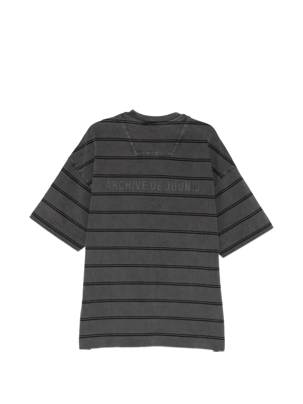 Juun.J T-shirt met geborduurd logo Grijs