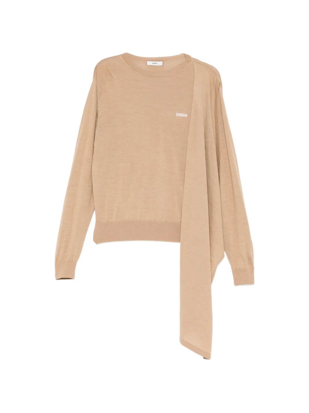BONBOM draped long-sleeve top